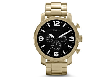 Uhrenarmband Fossil JR1421 Rostfreier Stahl Vergoldet 24mm